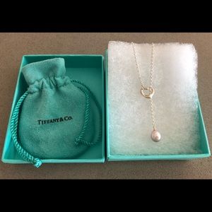 Tiffany & Co open heart silver necklace